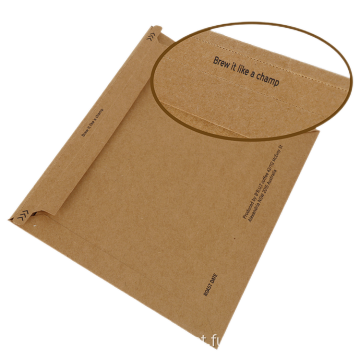 Projeto personalizado linha perfurada papel embalagem envelope kraft